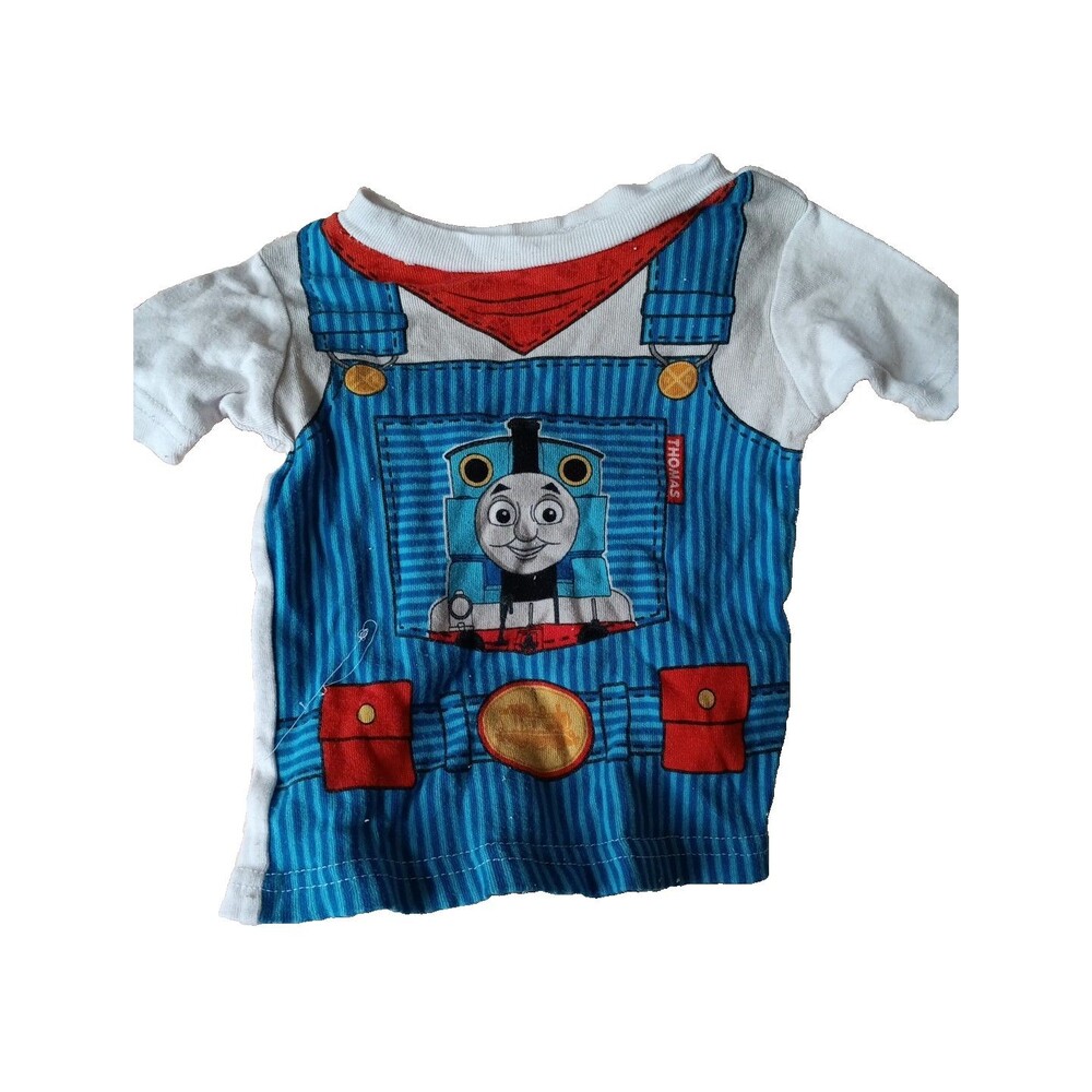 Thomas The Tank Engine Thomas Short Sleeve Cotton Shirt Size 2T Toddler Boys